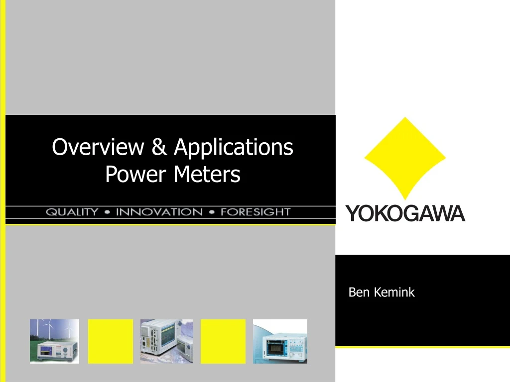 overview applications power meters