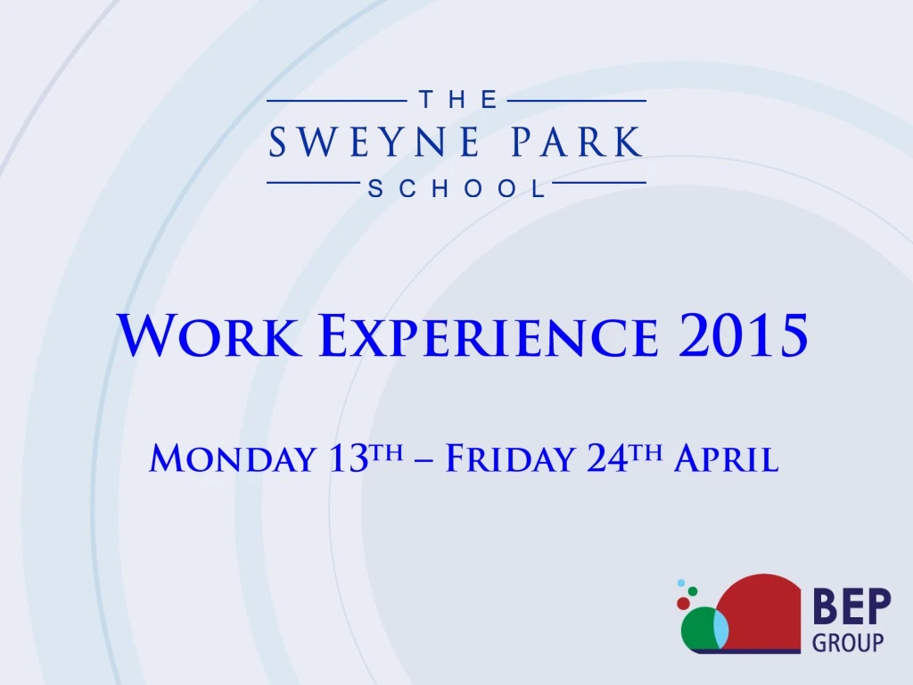 work experience 2015 monday 13 th friday