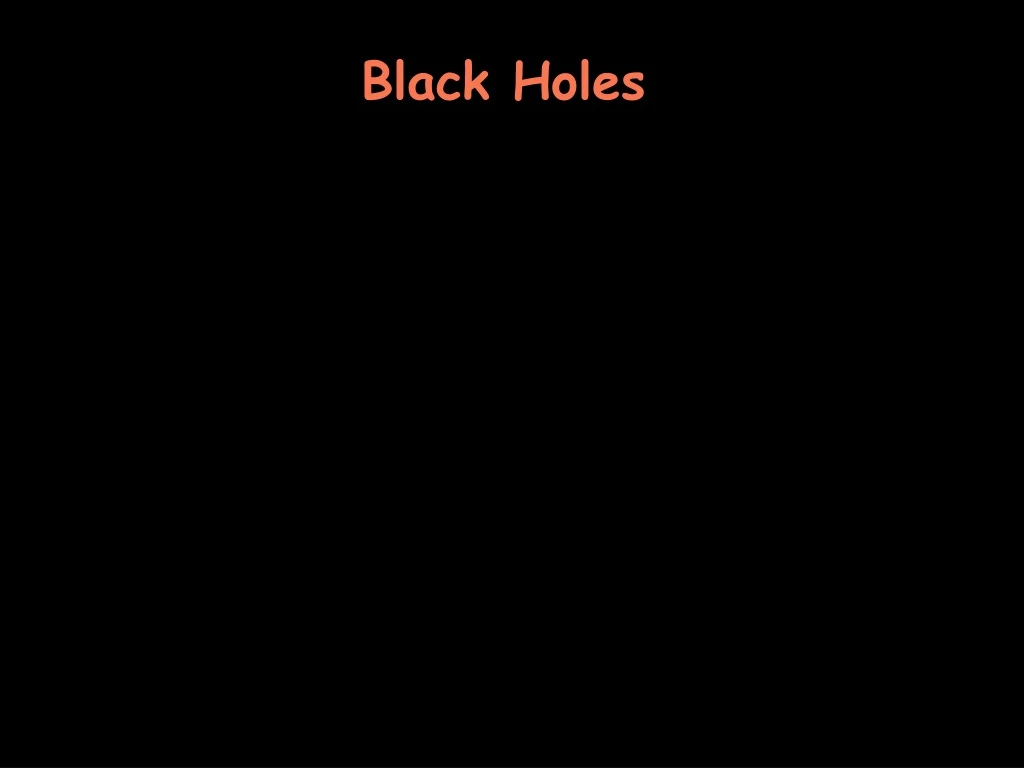 black holes