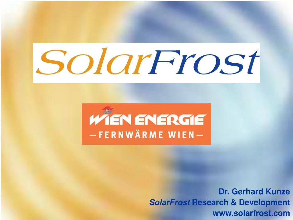dr gerhard kunze solarfrost research development