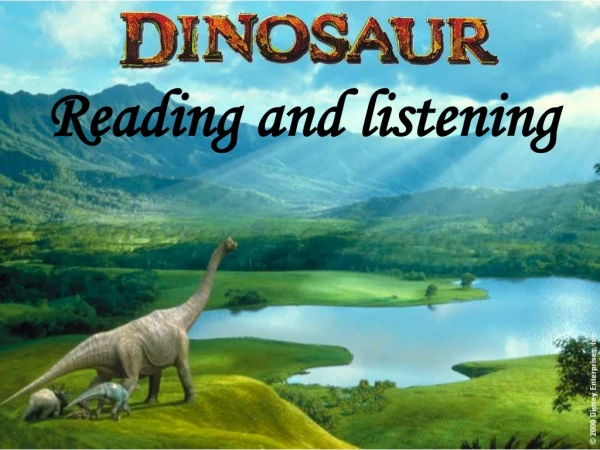 Reading and listening
