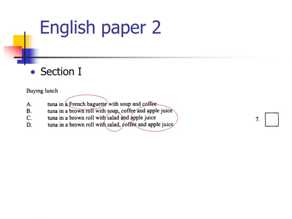 English paper 2