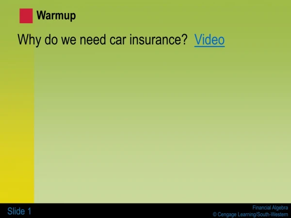 Why do we need car insurance? Video