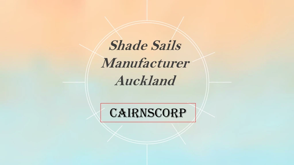 shade sails manufacturer auckland