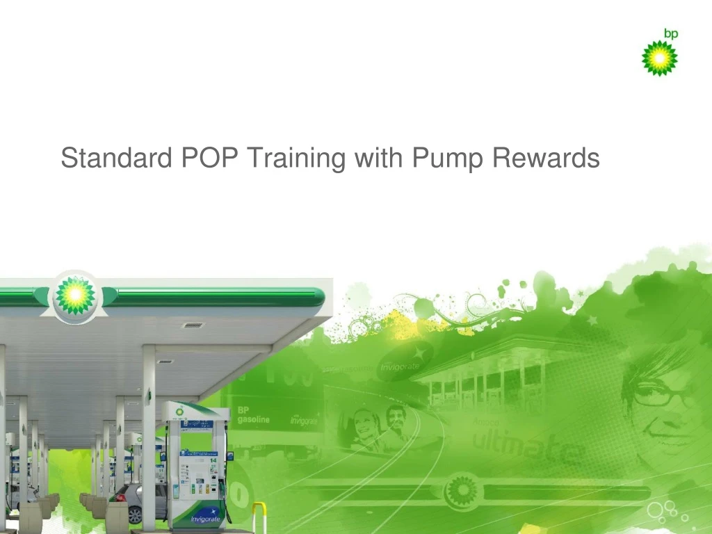 standard pop training with pump rewards