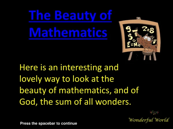 The Beauty of Mathematics