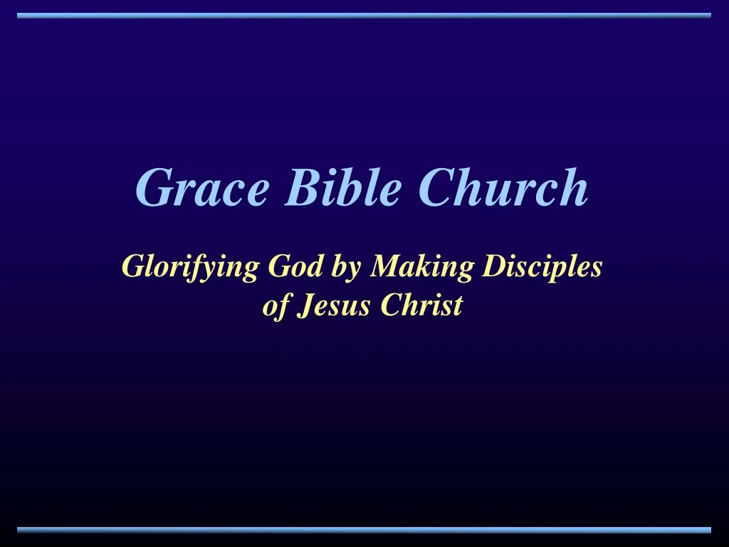 grace bible church