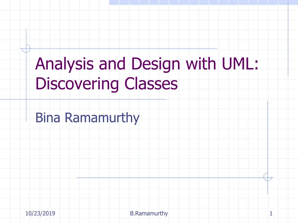 analysis and design with uml discovering classes