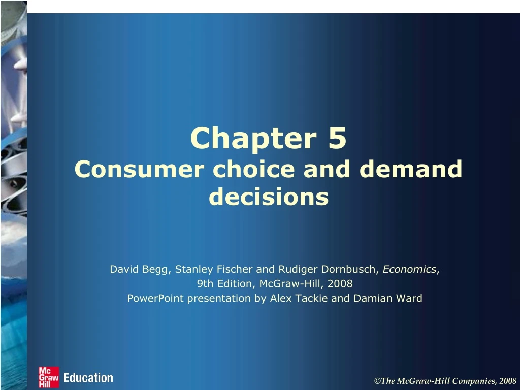 chapter 5 consumer choice and demand decisions