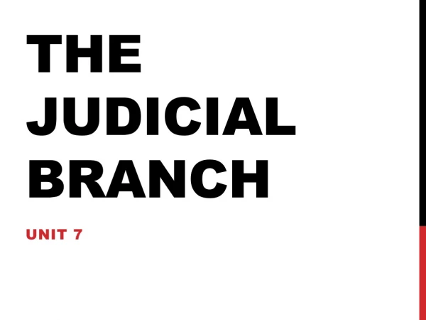 The judicial branch