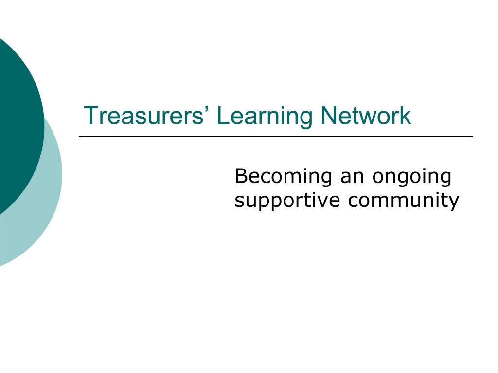 treasurers learning network