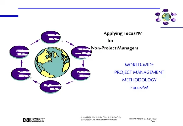 WORLD-WIDE PROJECT MANAGEMENT METHODOLOGY FocusPM