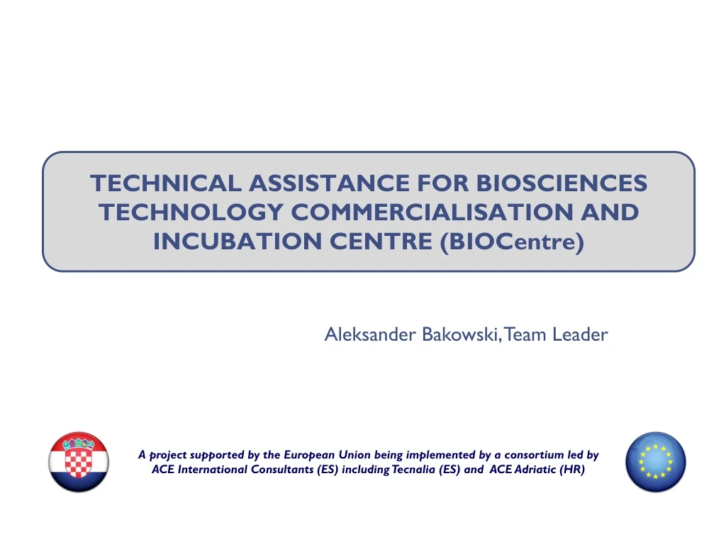 technical assistance for biosciences technology