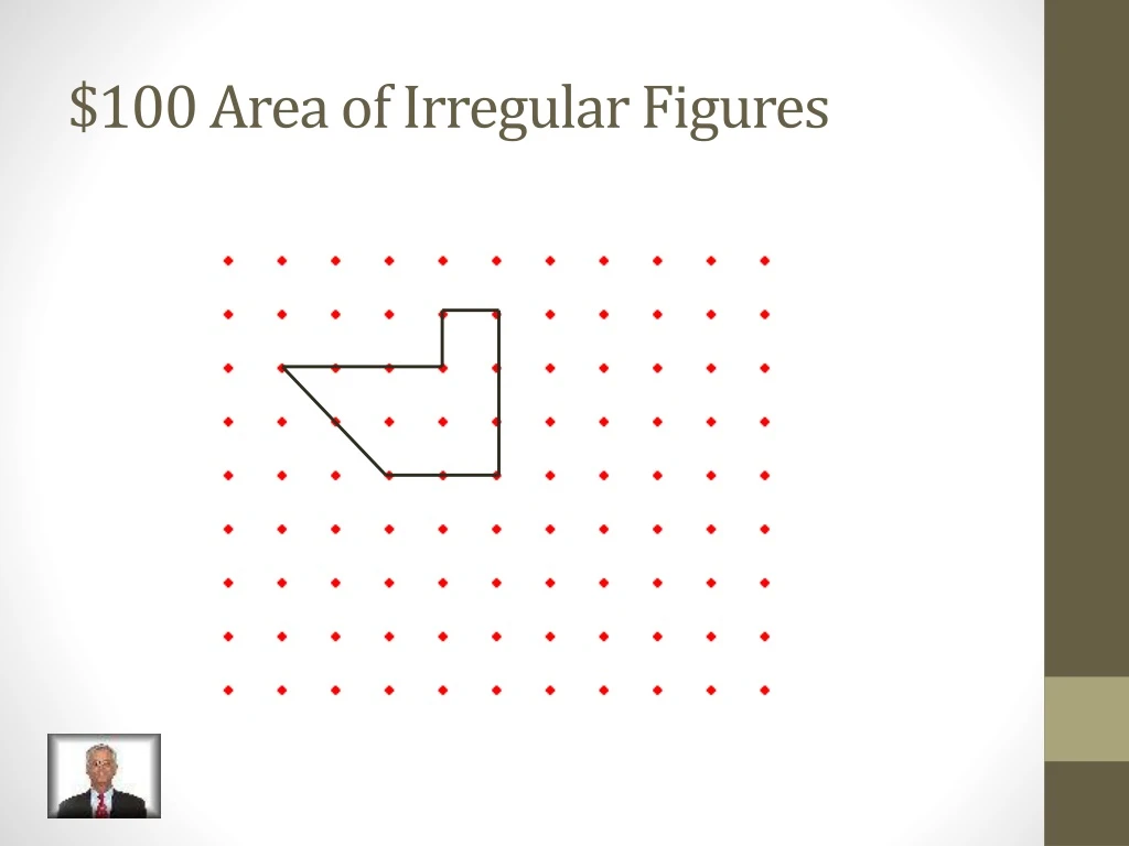 100 area of irregular figures