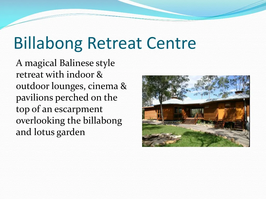 billabong retreat centre