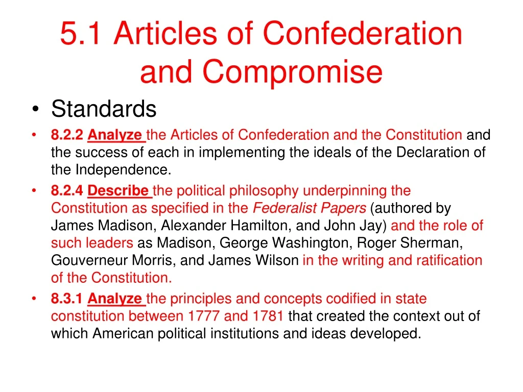 5 1 articles of confederation and compromise