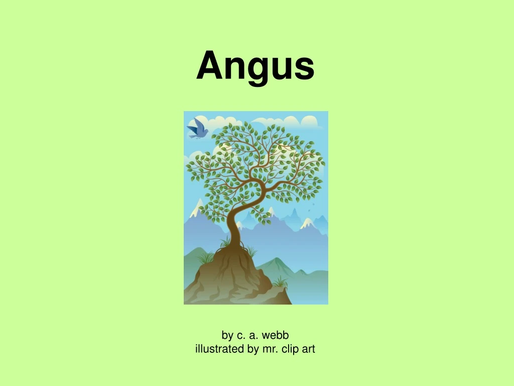 angus by c a webb illustrated by mr clip art