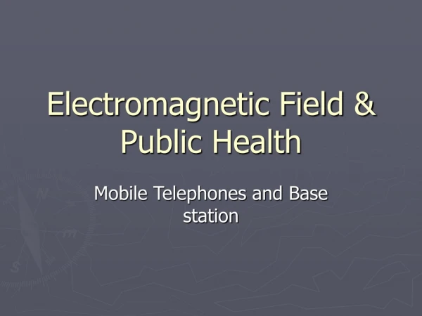 Electromagnetic Field &amp; Public Health
