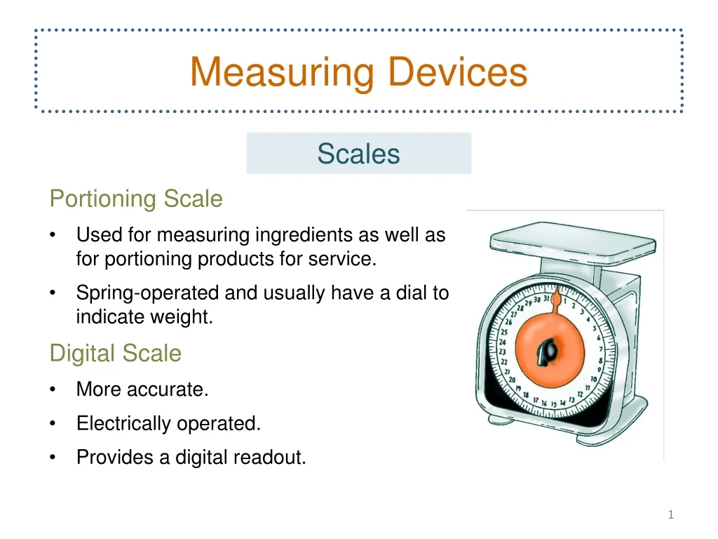 measuring devices