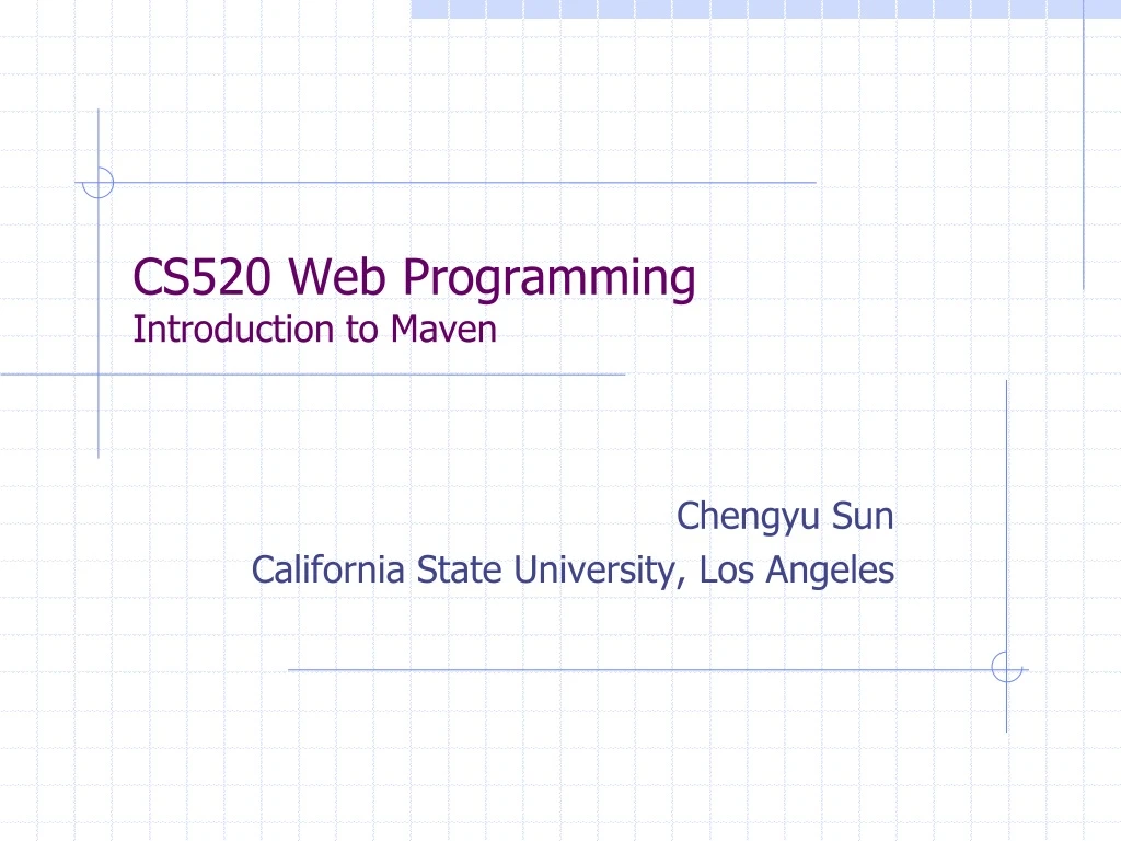 cs520 web programming introduction to maven