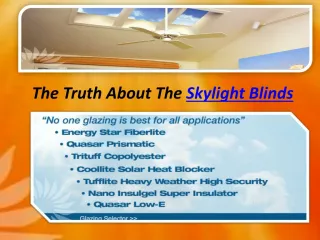 Skylight Blind - slide 1