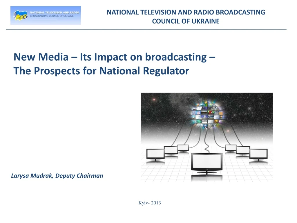 national television and radio broadcasting