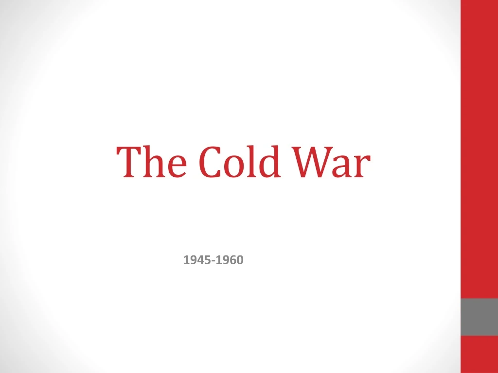 the cold war