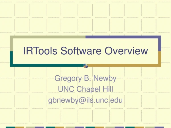 IRTools Software Overview