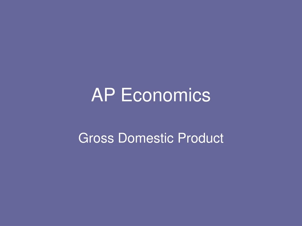 ap economics