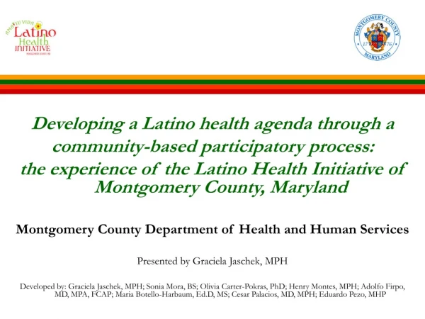 Developing a Latino health agenda through a community-based participatory process: