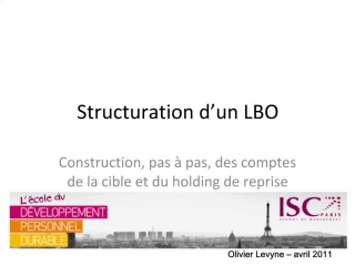 Structuration d un LBO - slide 1