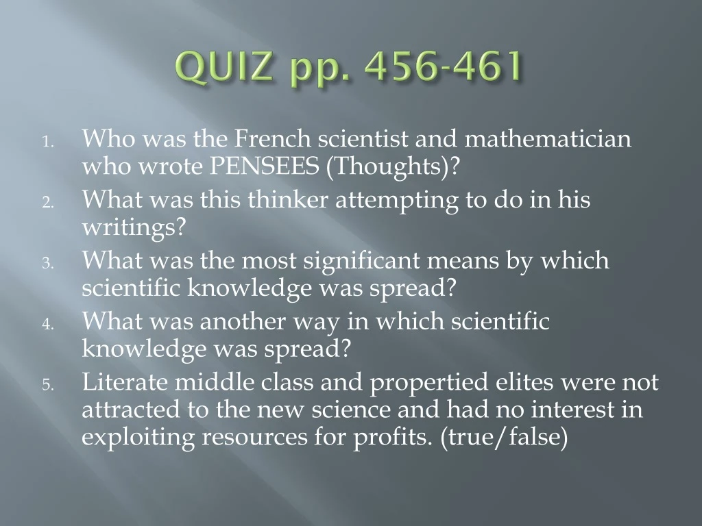 quiz pp 456 461