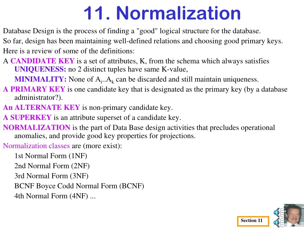 11 normalization