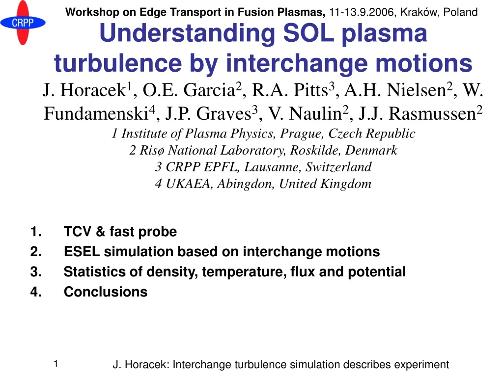 workshop on edge transport in fusion plasmas