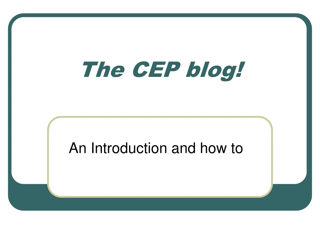 the cep blog