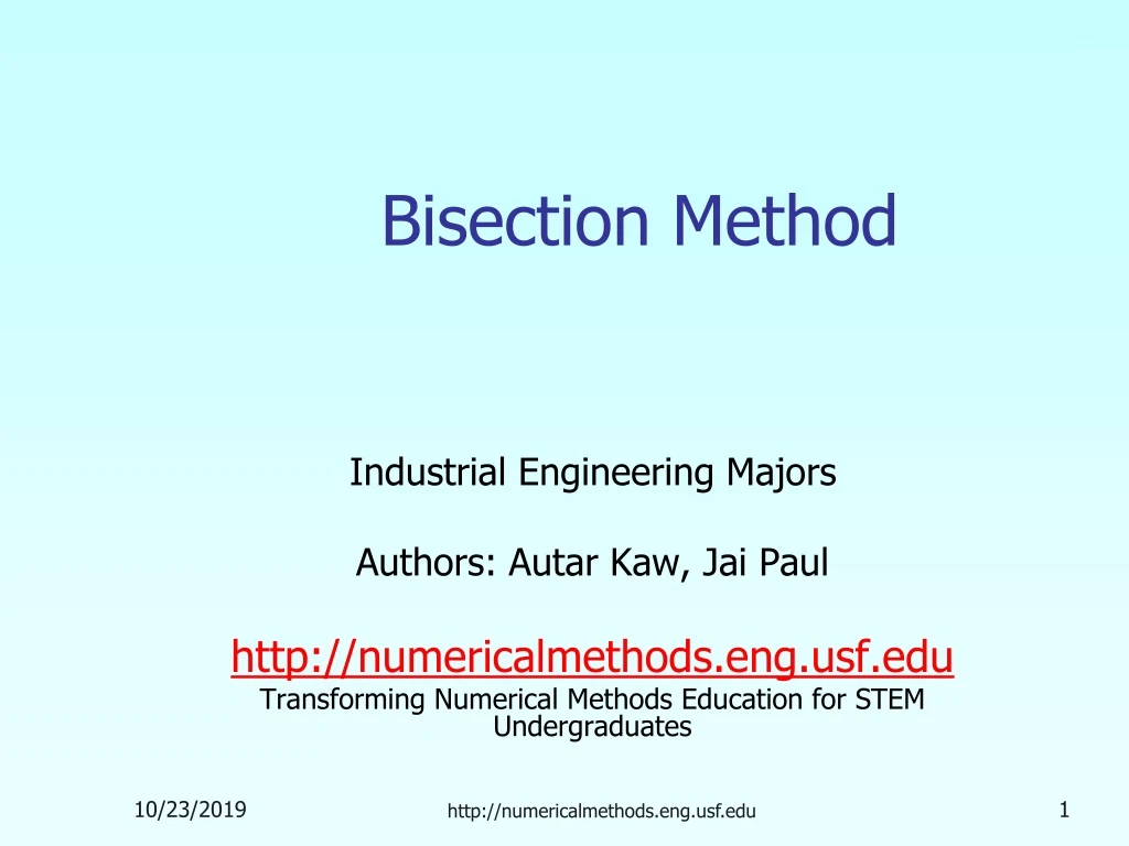 bisection method