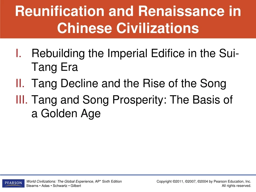 reunification and renaissance in chinese civilizations