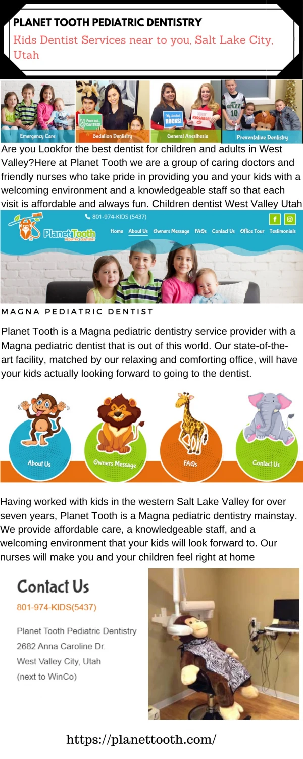 Kids Dentist Services near to you, Salt Lake City, Utah