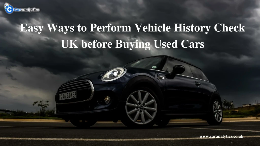 easy ways to perform vehicle history check