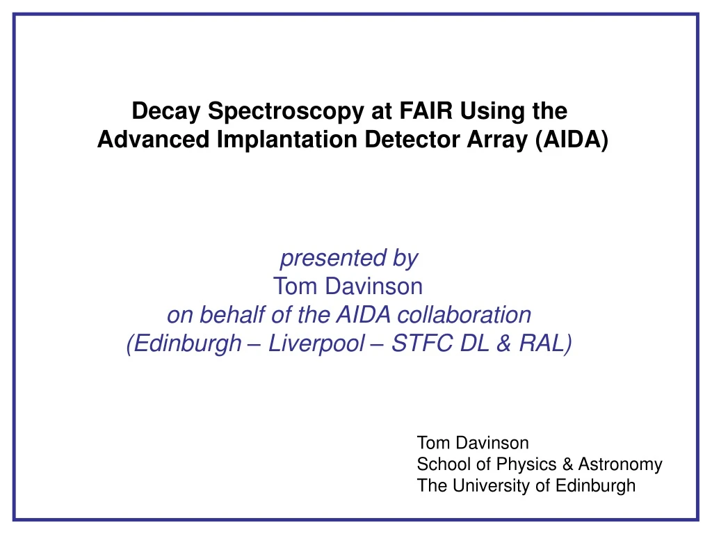 decay spectroscopy at fair using the advanced