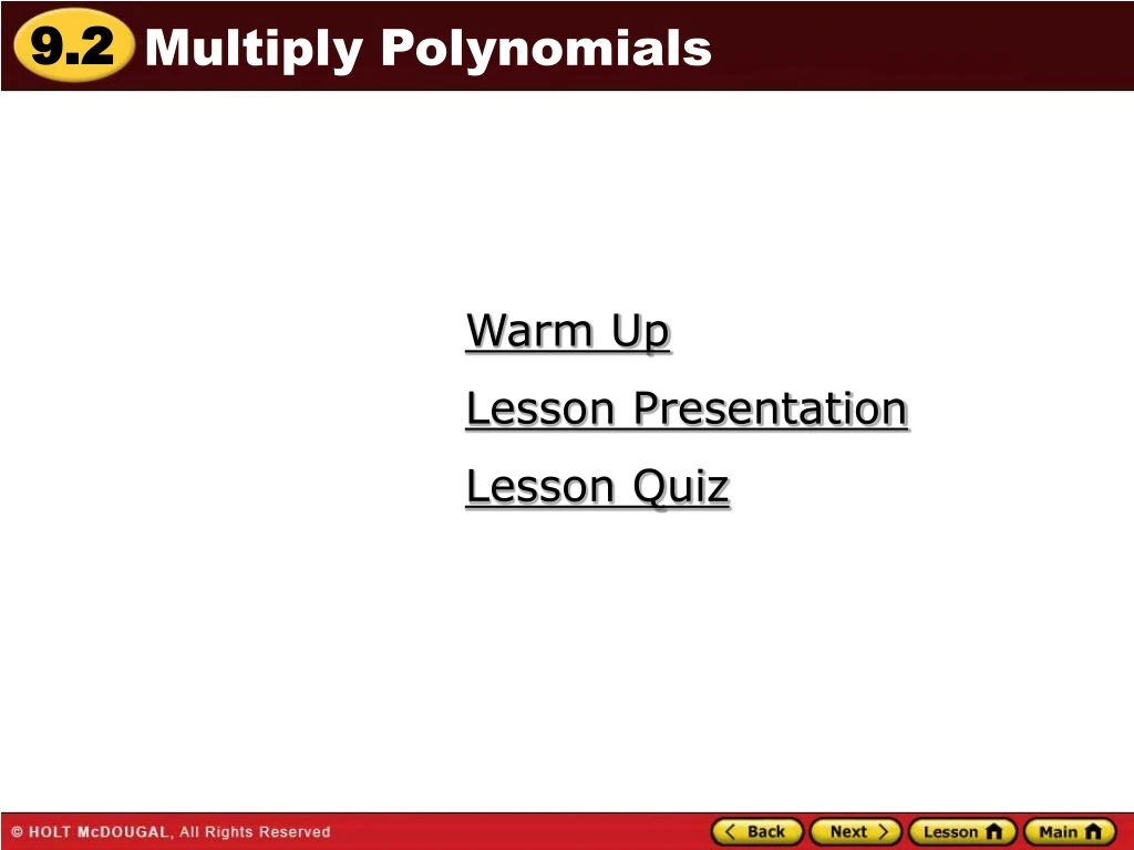 multiply polynomials