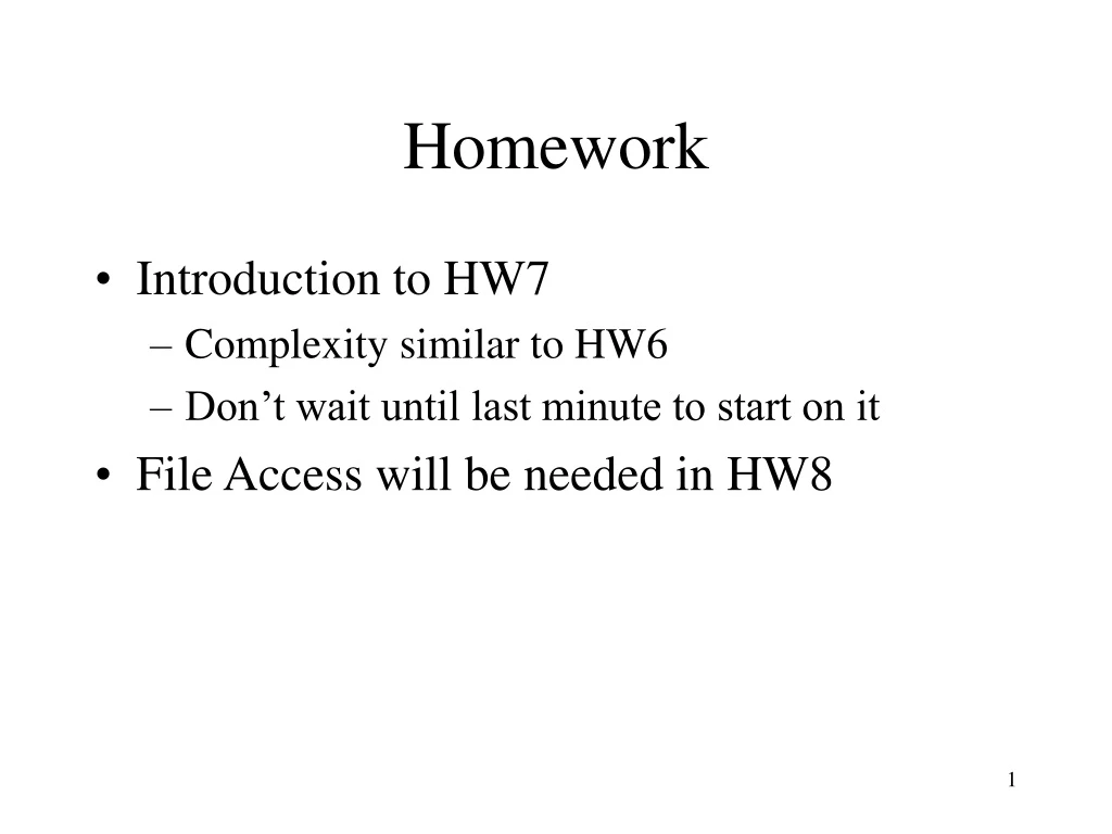 homework