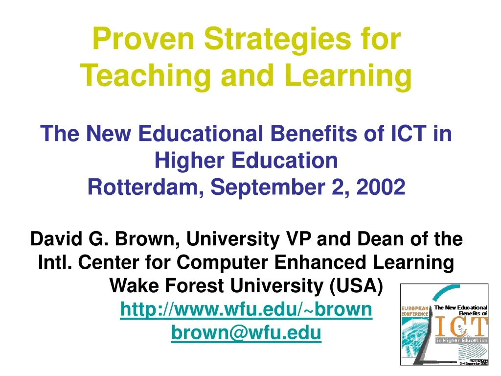 proven strategies for teaching and learning