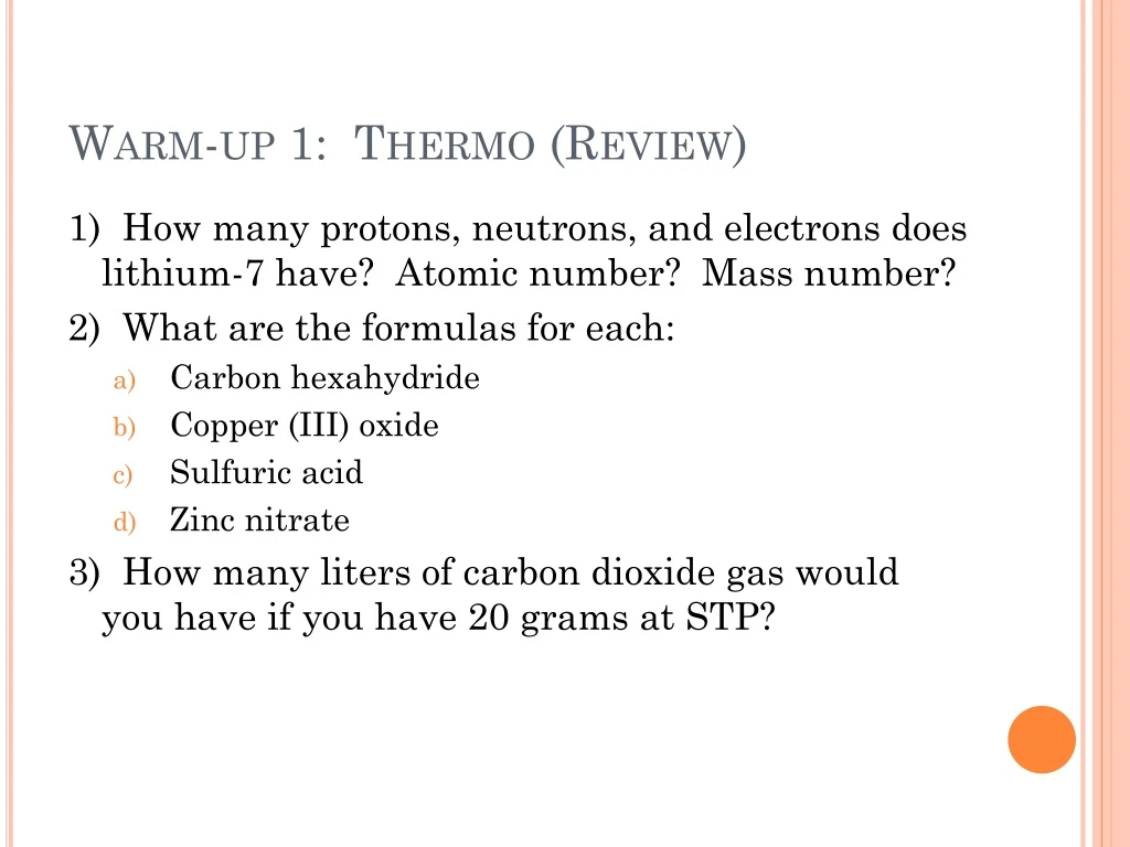 warm up 1 thermo review