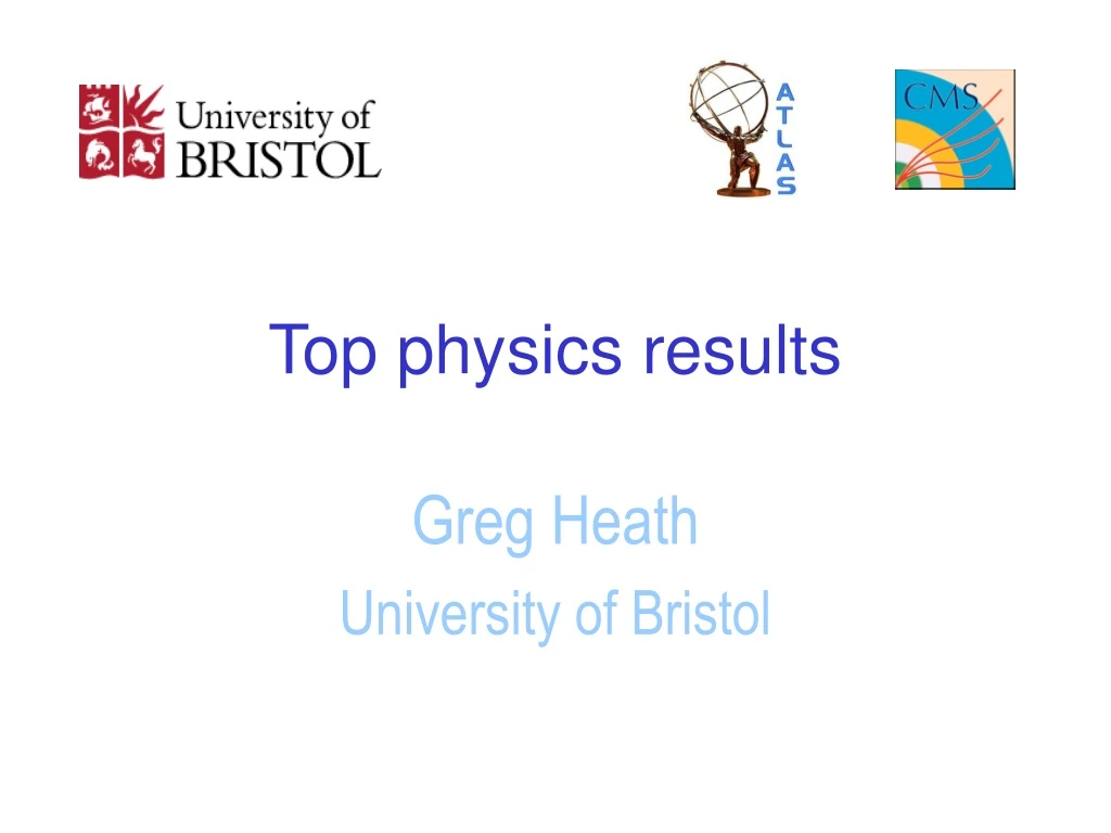 top physics results