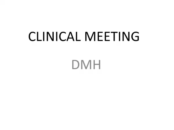 CLINICAL MEETING