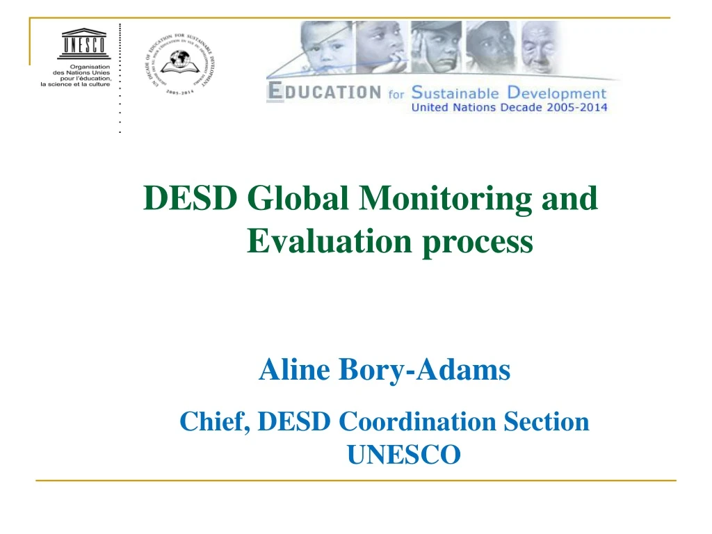 desd global monitoring and evaluation process