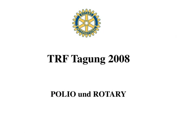 TRF Tagung 2008
