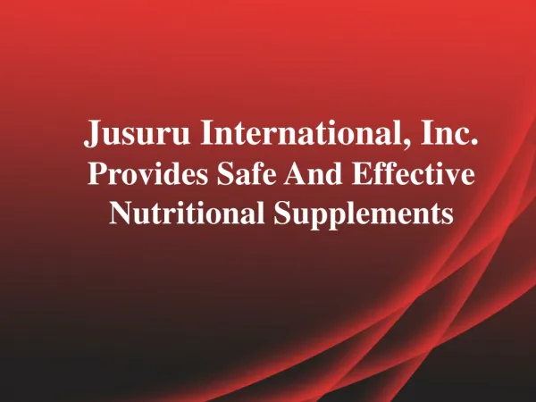 Jusuru International, Inc