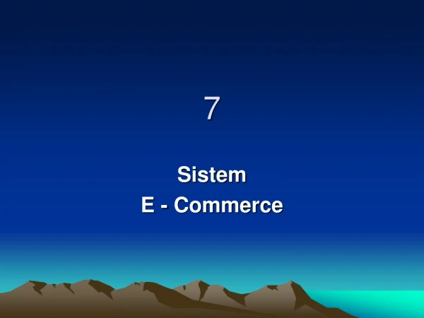 Sistem E - Commerce